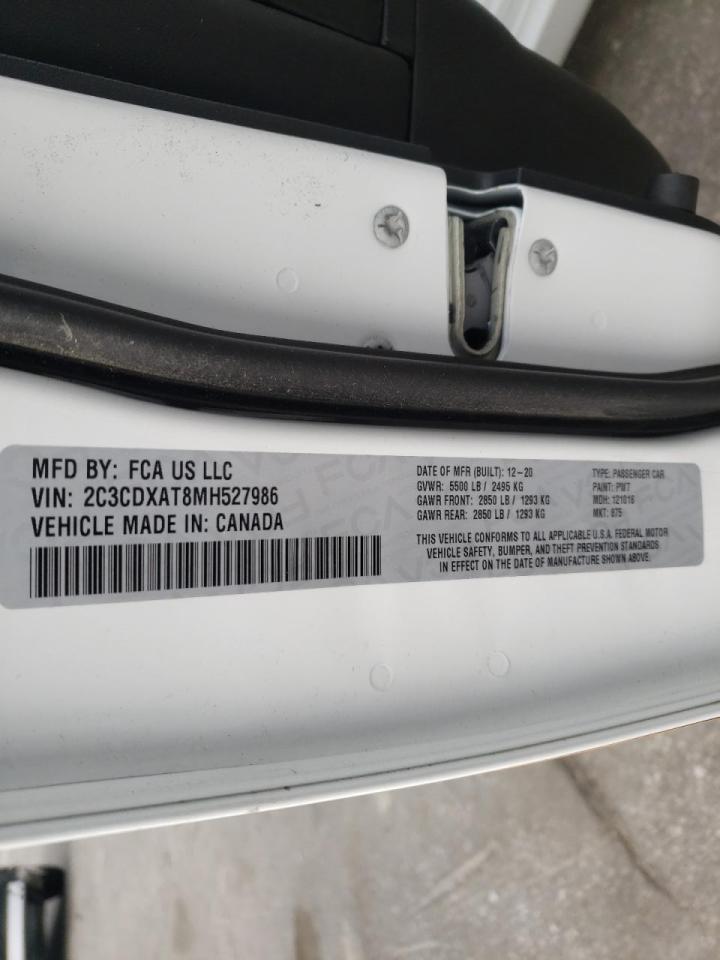 Photo 10 from auction – 2021 DODGE CHARGER PO with VIN 2C3CDXAT8MH527986