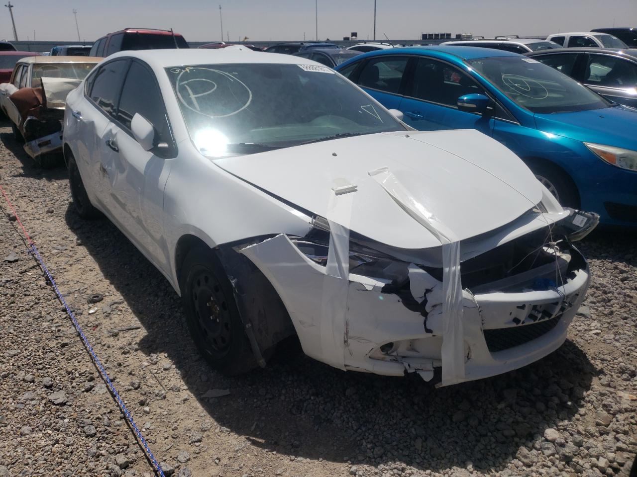 DODGE DART SE 2016 with VIN 1C3CDFAA8GD644168 - Photo from auction