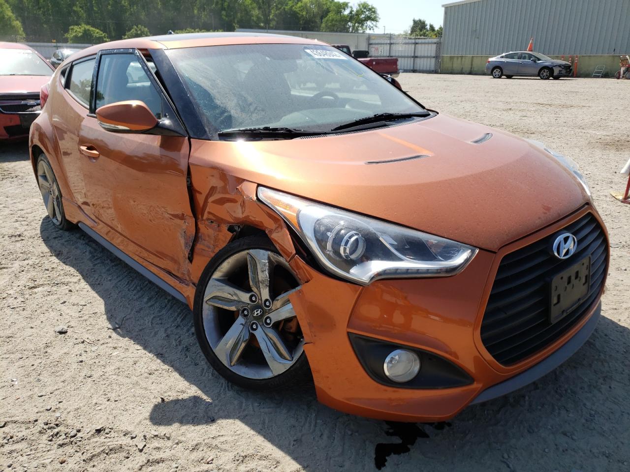 HYUNDAI VELOSTER T 2013 with VIN KMHTC6AE5DU106729 - Photo from auction
