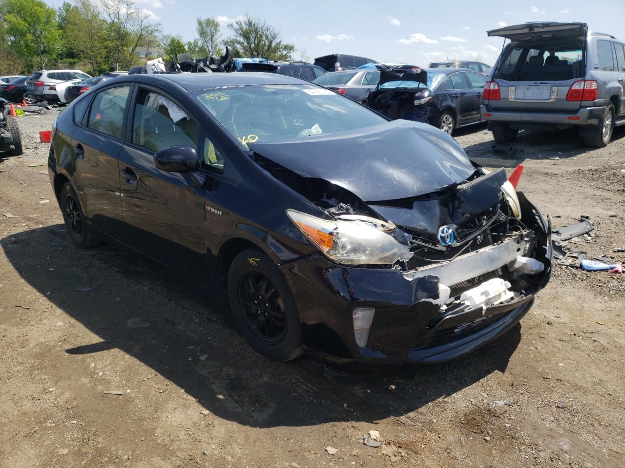TOYOTA PRIUS 2013 with VIN JTDKN3DU7D0353382 - Photo from auction