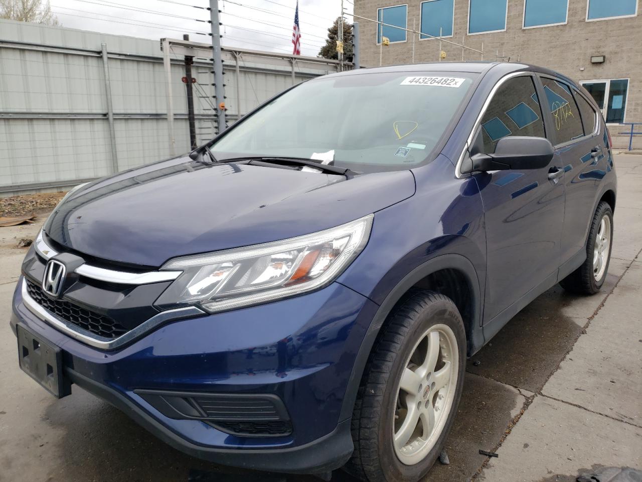 Photo 2 from auction – 2016 HONDA CR-V SE with VIN 5J6RM4H43GL032941