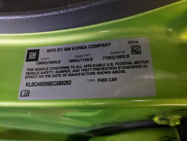 Photo 10 from auction – 2014 CHEVROLET SPARK LS with VIN KL8CA6S99EC589282