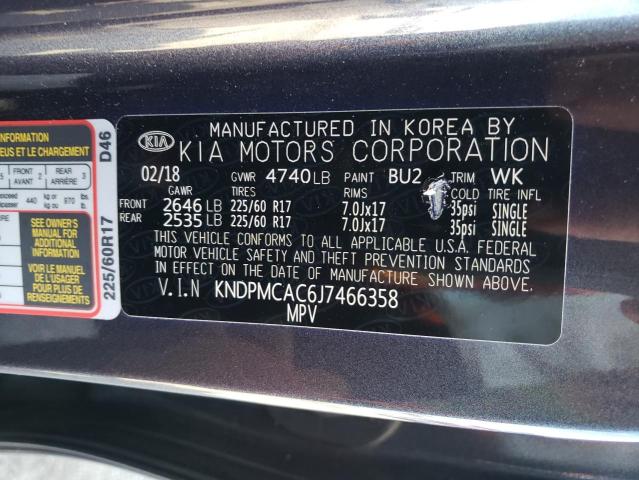 Photo 10 from auction – 2018 KIA SPORTAGE with VIN KNDPMCAC6J7466358