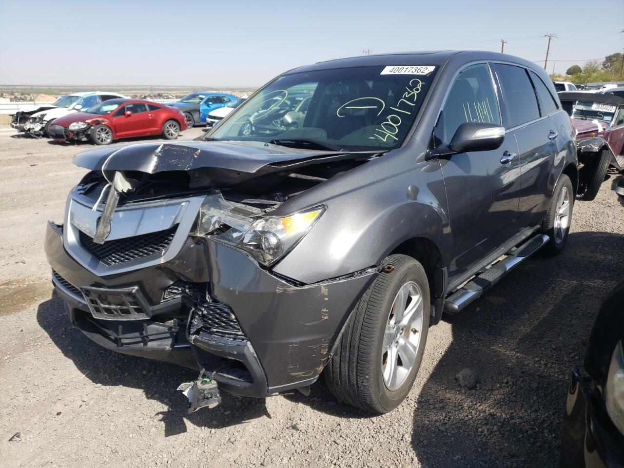Photo 2 from auction – 2011 ACURA MDX with VIN 2HNYD2H69BH526597