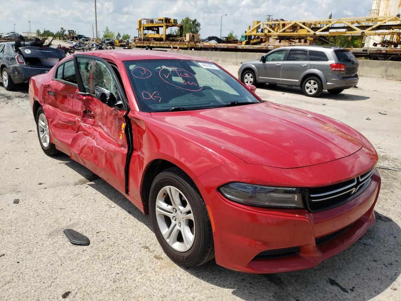 DODGE CHARGER SE 2015 with VIN 2C3CDXBG8FH925641 - Photo from auction