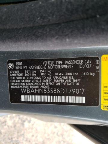 Photo 10 from auction – 2008 BMW 750 LI with VIN WBAHN83588DT79017