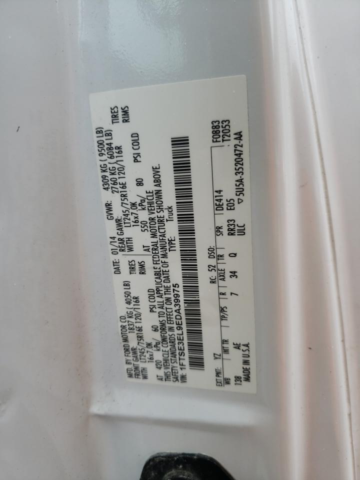 Photo 10 from auction – 2014 FORD ECONOLINE with VIN 1FTSE3EL9EDA39975