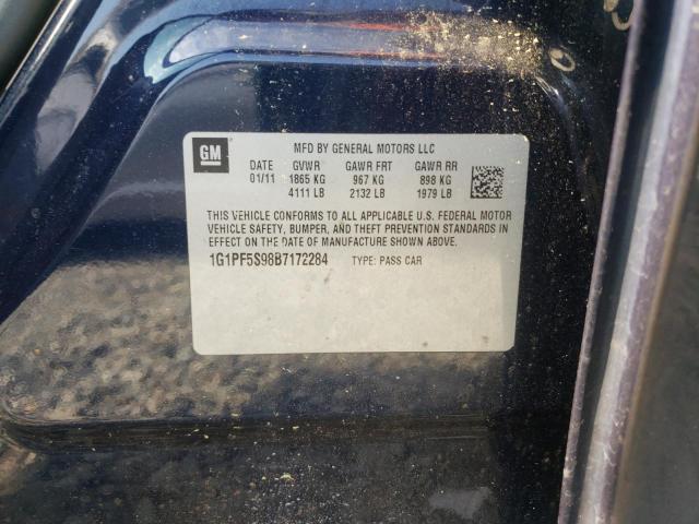 Photo 1 from auction – 2011 CHEVROLET CRUZE LT with VIN 1G1PF5S98B7172284