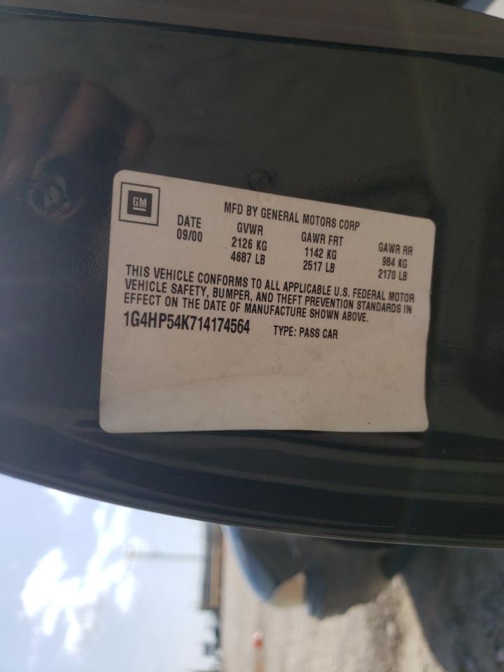 Photo 10 from auction – 2001 BUICK LESABRE CU with VIN 1G4HP54K714174564