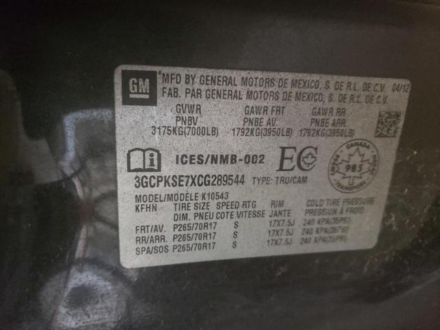 Photo 10 from auction – 2012 CHEVROLET SILVERADO with VIN 3GCPKSE7XCG289544