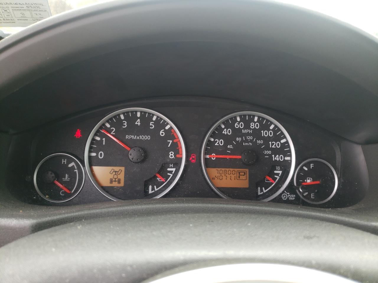Photo 8 from auction – 2010 NISSAN PATHFINDER with VIN 5N1AR1NBXAC625141