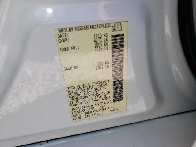Photo 10 from auction – 2013 NISSAN ALTIMA 2.5 with VIN 1N4AL3AP6DN577431