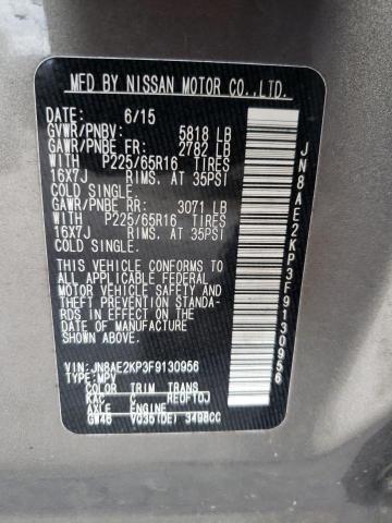 Photo 10 from auction – 2015 NISSAN QUEST S with VIN JN8AE2KP3F9130956