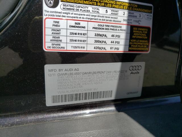 Photo 10 from auction – 2012 AUDI A3 PREMIUM with VIN WAUKJAFM1CA098182