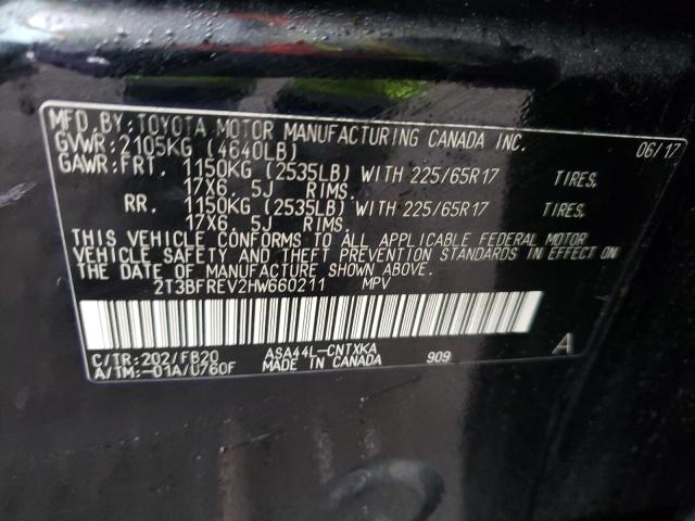 Фото 10 с аукциона – 2017 TOYOTA RAV4 LE с VIN 2T3BFREV2HW660211