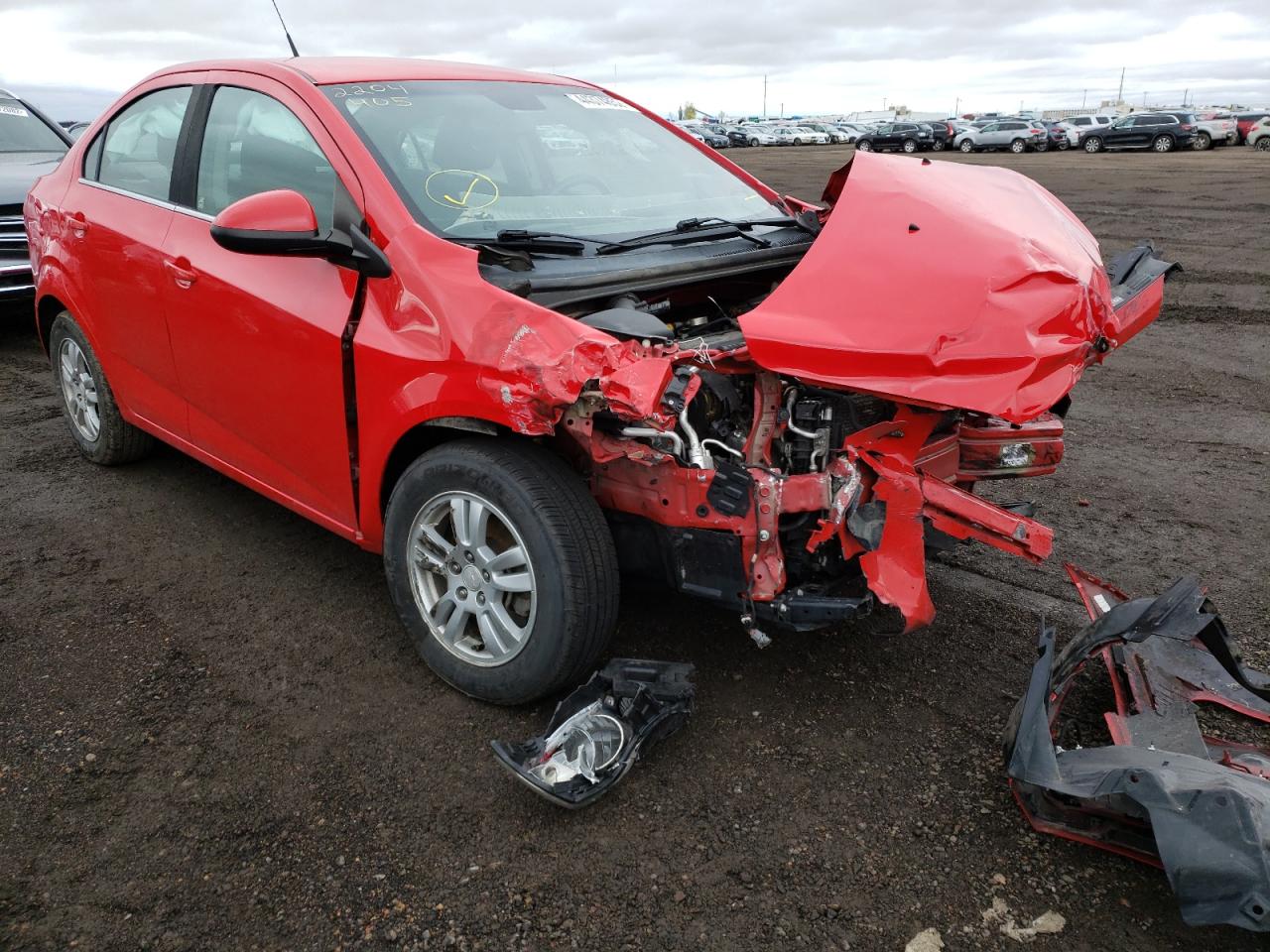 CHEVROLET SONIC LT 2014 with VIN 1G1JC5SH6E4126237 - Photo from auction