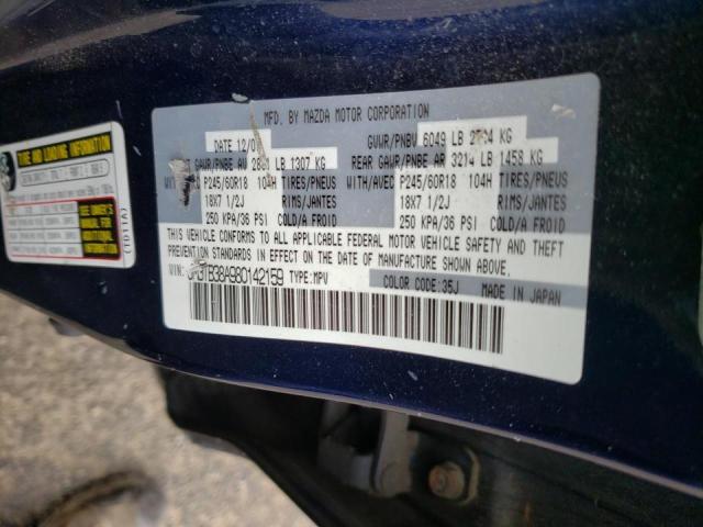 Photo 10 from auction – 2008 MAZDA CX-9 with VIN JM3TB38A980142159
