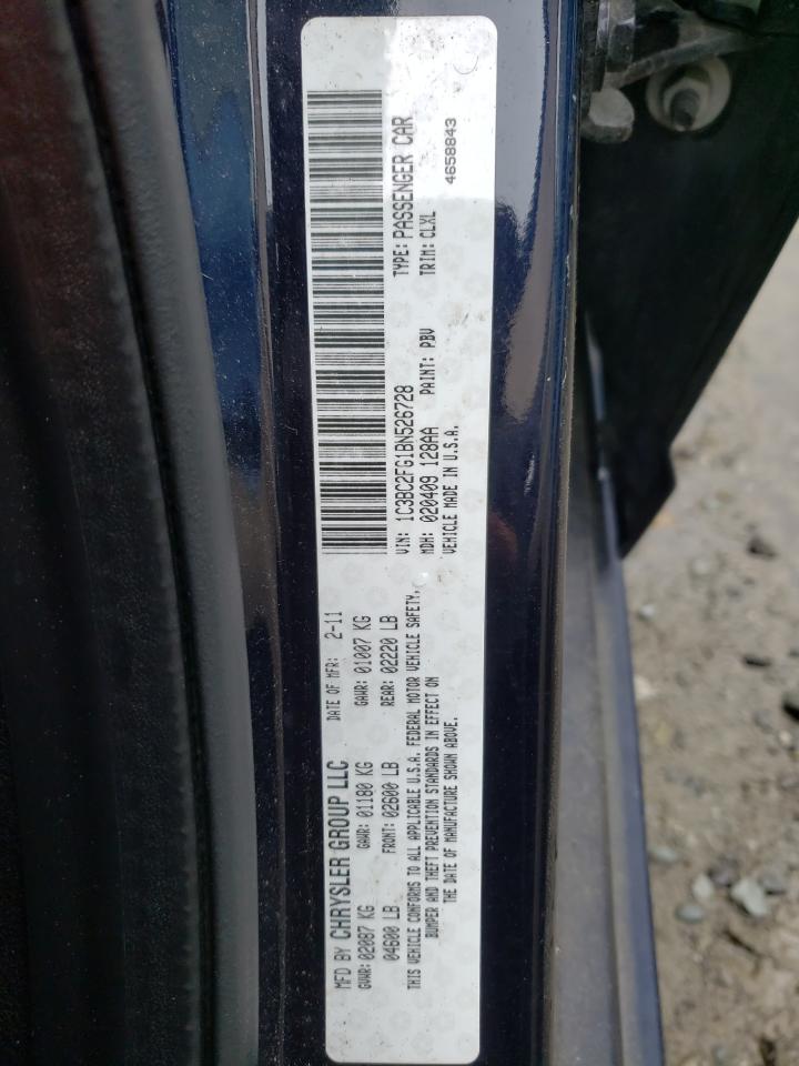 Photo 10 from auction – 2011 CHRYSLER 200 LIMITE with VIN 1C3BC2FG1BN526728