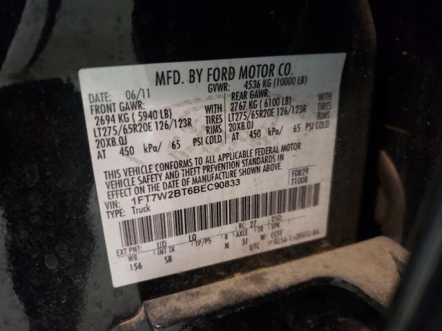 Photo 10 from auction – 2011 FORD F250 SUPER with VIN 1FT7W2BT6BEC90833