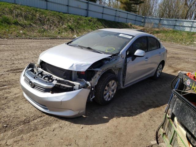 Photo 2 from auction – 2012 HONDA CIVIC LX with VIN 19XFB2F52CE034777