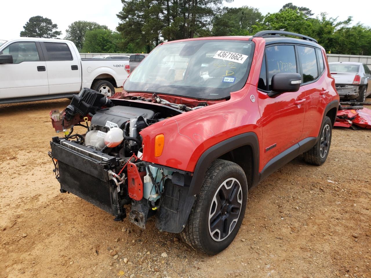 Photo 2 from auction – 2016 JEEP RENEGADE T with VIN ZACCJBCT3GPC93652