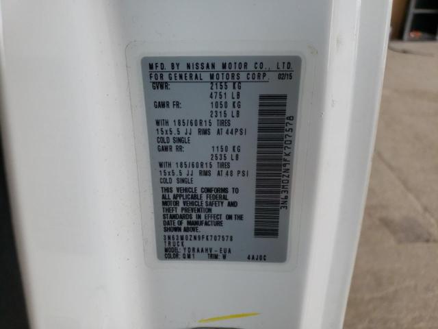 Photo 10 from auction – 2015 CHEVROLET CITY EXPRE with VIN 3N63M0ZN9FK707578