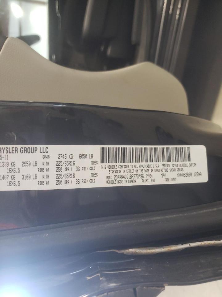 Photo 10 from auction – 2011 DODGE GRAND CARA with VIN 2D4RN4DG1BR773496