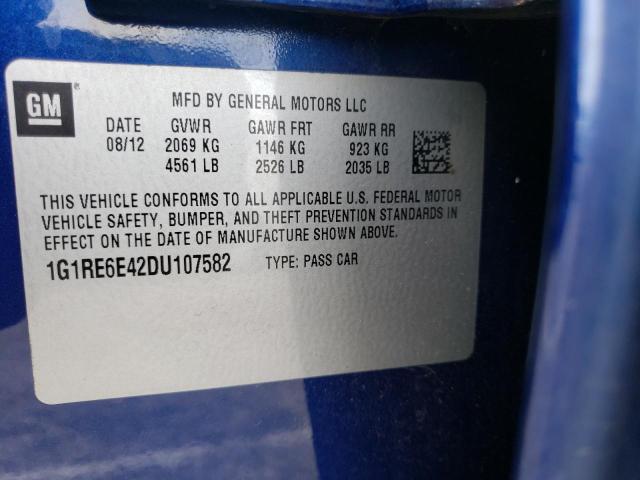 Photo 10 from auction – 2013 CHEVROLET VOLT with VIN 1G1RE6E42DU107582