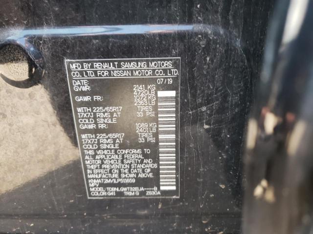 Photo 10 from auction – 2020 NISSAN ROGUE S with VIN KNMAT2MV1LP511659