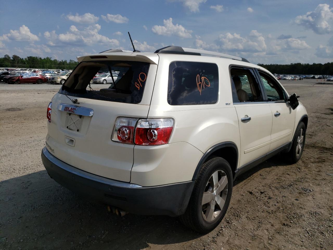 Photo 4 from auction – 2010 GMC ACADIA SLT with VIN 1GKLRMED3AJ213238