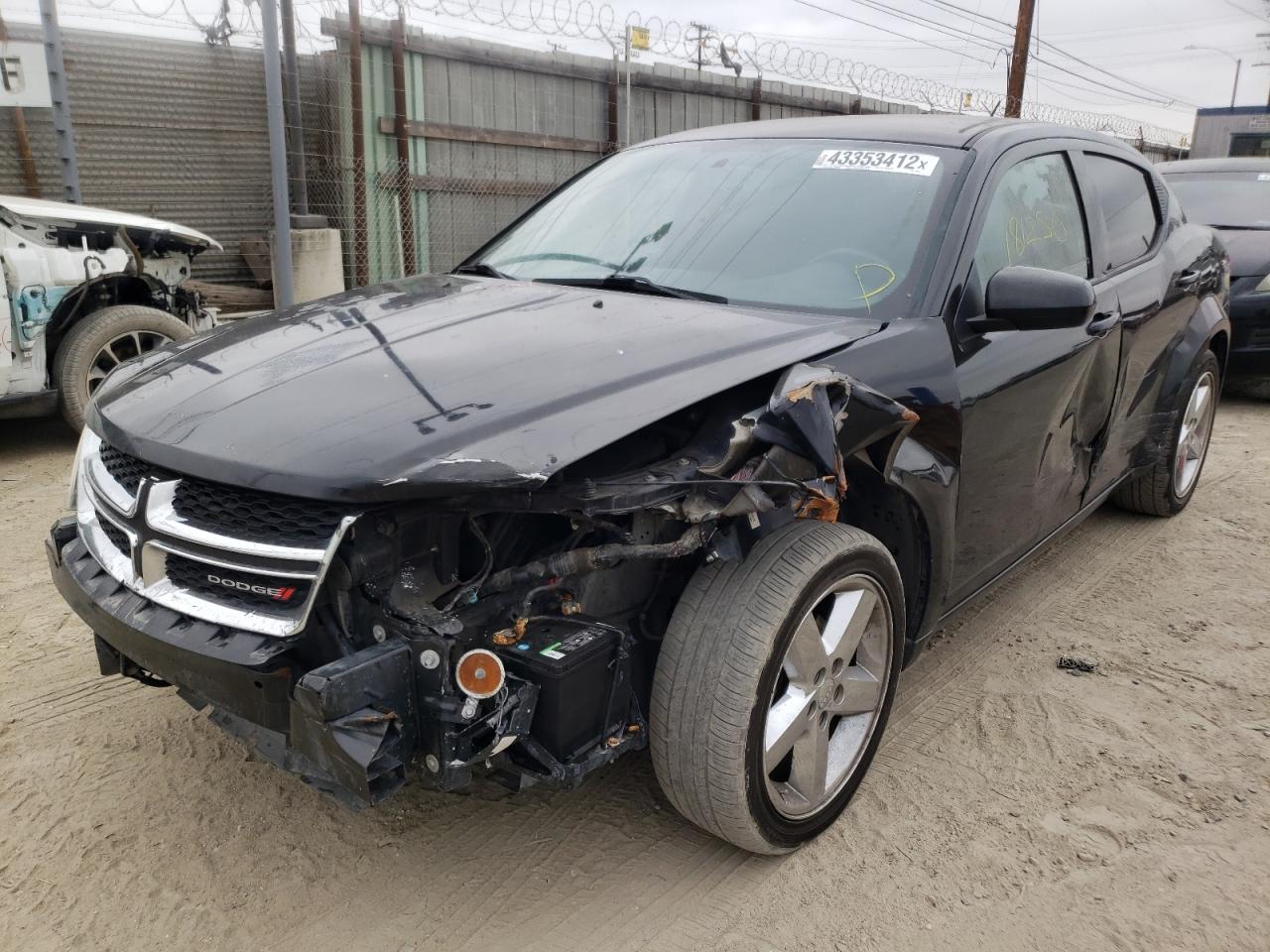 Photo 2 from auction – 2012 DODGE AVENGER SX with VIN 1C3CDZCB2CN312139