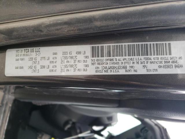 Photo 10 from auction – 2017 JEEP WRANGLER S with VIN 1C4AJWAG6HL631068