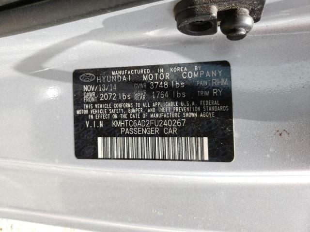 Photo 10 from auction – 2015 HYUNDAI VELOSTER with VIN KMHTC6AD2FU240267