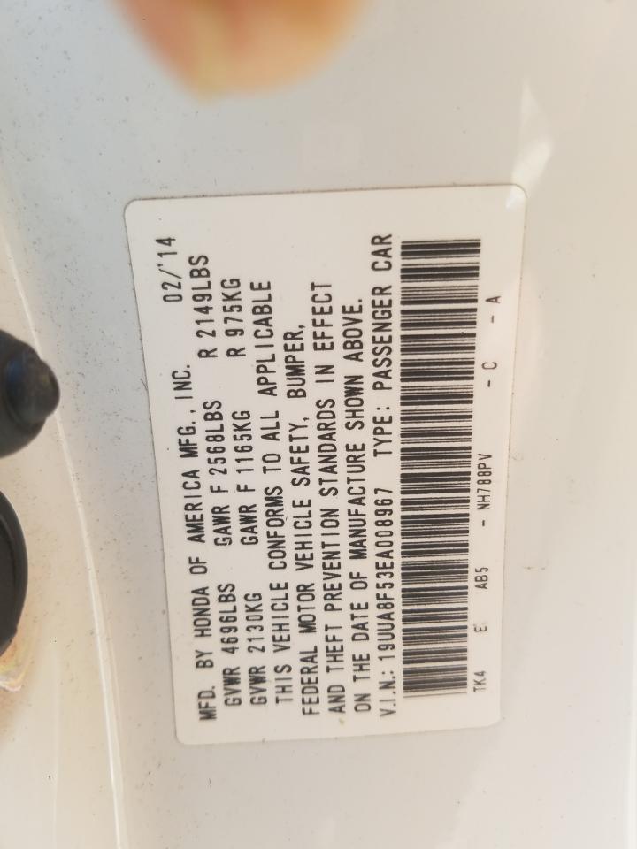 Photo 10 from auction – 2014 ACURA TL TECH with VIN 19UUA8F53EA008967