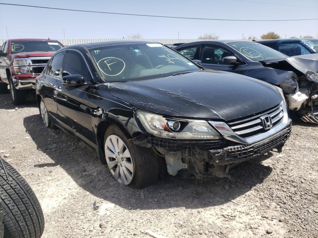 HONDA ACCORD EXL 2015 with VIN 1HGCR2F83FA167968 - Photo from auction