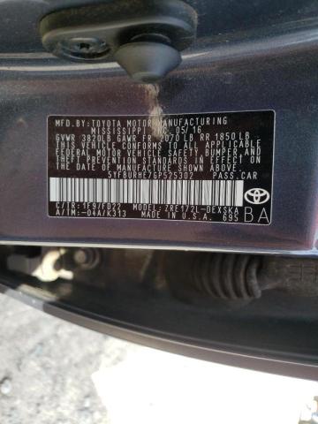 Photo 10 from auction – 2016 TOYOTA COROLLA L with VIN 5YFBURHE7GP525302