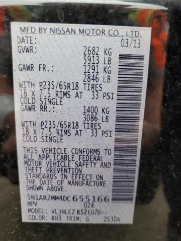 Photo 10 from auction – 2013 NISSAN PATHFINDER with VIN 5N1AR2MM4DC655166