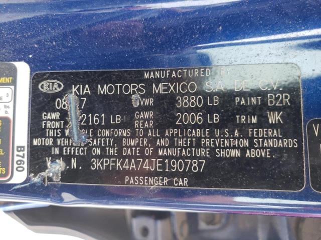 Photo 10 from auction – 2018 KIA FORTE LX with VIN 3KPFK4A74JE190787