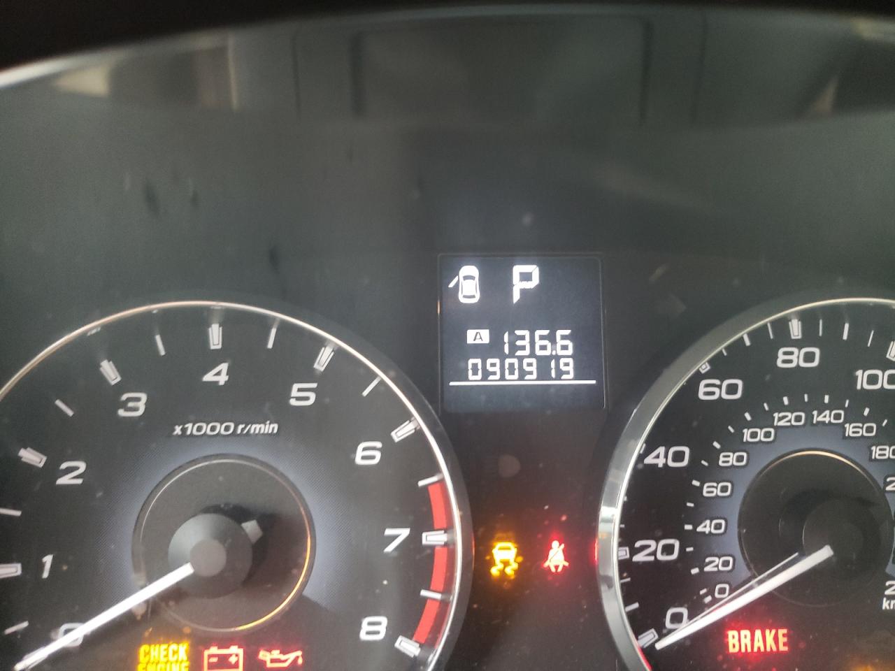 Photo 8 from auction – 2012 SUBARU LEGACY 3.6 with VIN 4S3BMDK65C2009551