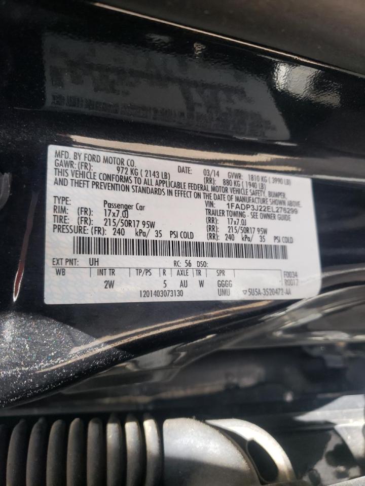 Photo 10 from auction – 2014 FORD FOCUS TITA with VIN 1FADP3J22EL276299