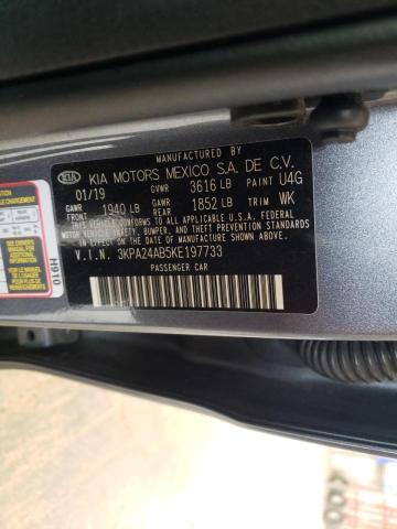 Photo 8 from auction – 2019 KIA RIO S with VIN 3KPA24AB5KE197733