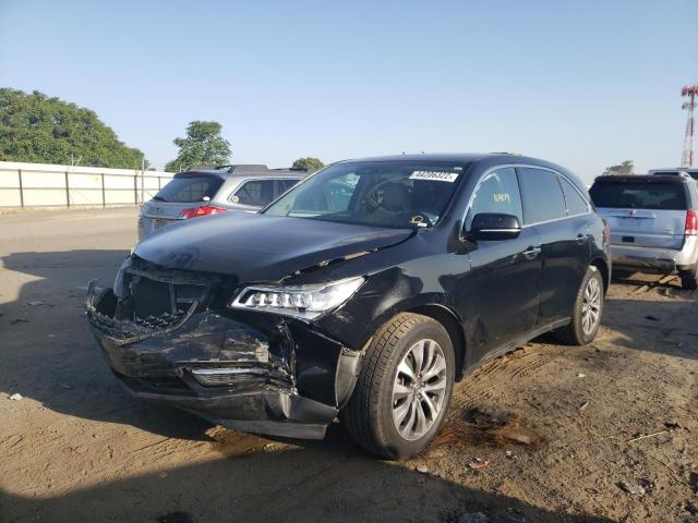 Photo 2 from auction – 2016 ACURA MDX TECHNO with VIN 5FRYD4H45GB035178