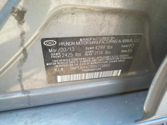 Photo 10 from auction – 2013 HYUNDAI SONATA GLS with VIN 5NPEB4AC9DH715660