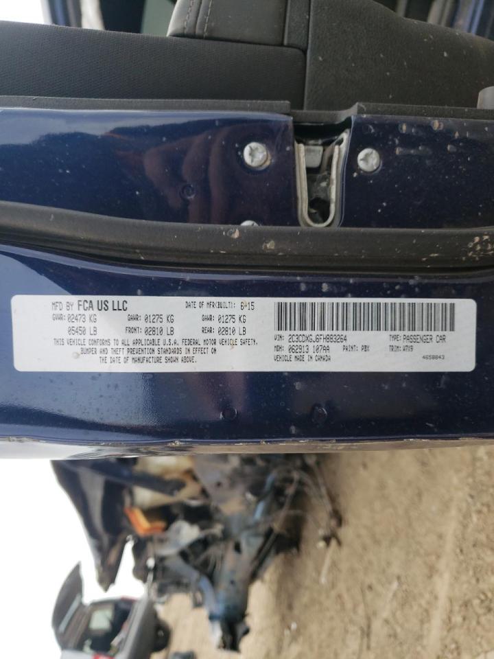 Photo 10 from auction – 2015 DODGE CHARGER R/ with VIN 2C3CDXGJ6FH883264
