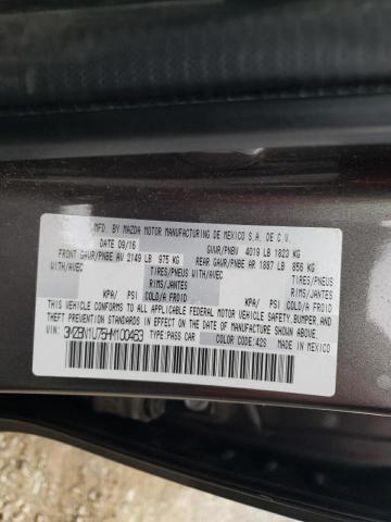 MAZDA 3 SPORT 2017 with VIN 3MZBN1U75HM100463 - Photo from auction