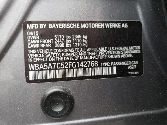 Photo 10 from auction – 2015 BMW 528 XI with VIN WBA5A7C52FG142768