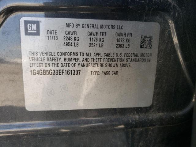 Photo 10 from auction – 2014 BUICK LACROSSE with VIN 1G4GB5G39EF161307