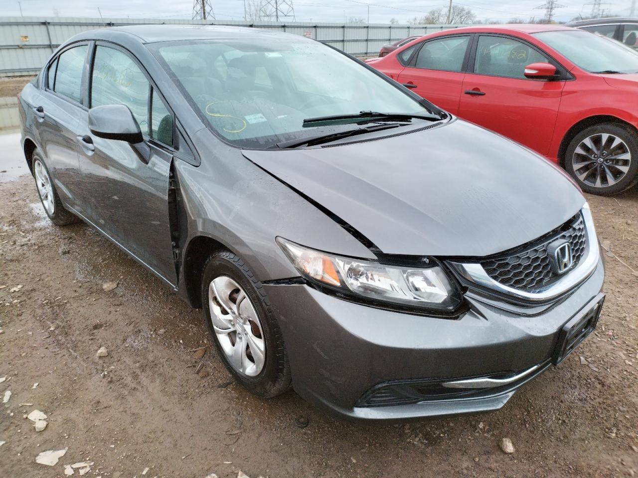 HONDA CIVIC LX 2013 with VIN 19XFB2F5XDE095988 - Photo from auction