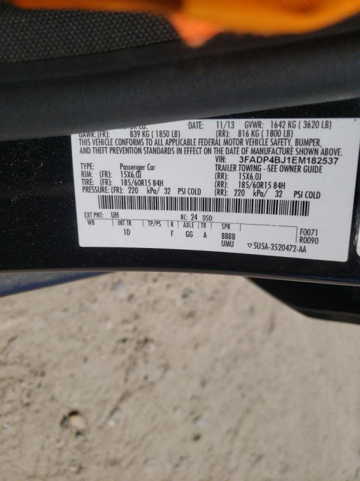 Photo 10 from auction – 2014 FORD FIESTA SE with VIN 3FADP4BJ1EM182537