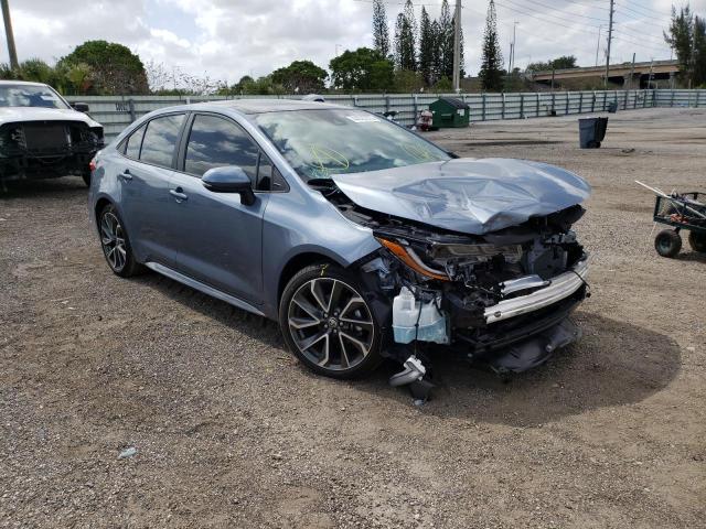 TOYOTA COROLLA SE 2021 with VIN 5YFS4MCE7MP081943 - Photo from auction